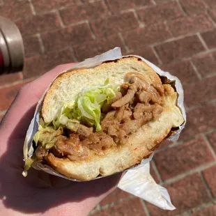Teriyaki chicken sandwich