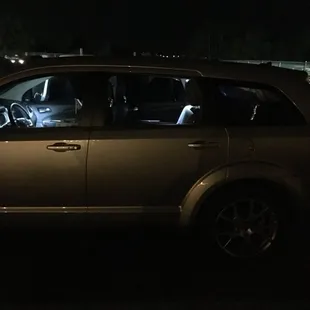 Car broken into, owners don't care