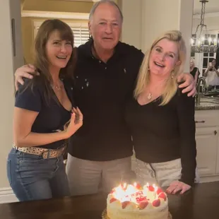 a family celebrating a birthday