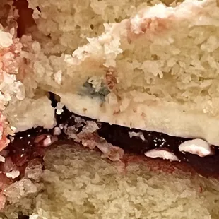 Raspberry cake with mold