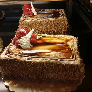 Kosher for Passover-style tiramisu (not under rabbinical supervision but no leavened grains used).