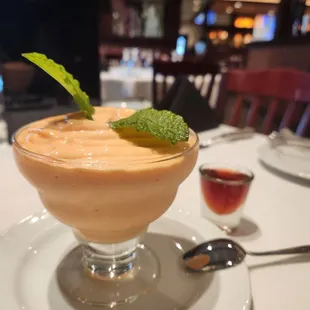 Papaya Cream with Cassis liquor