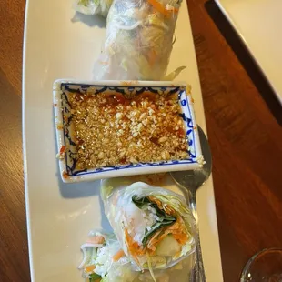 Fresh shrimp rolls