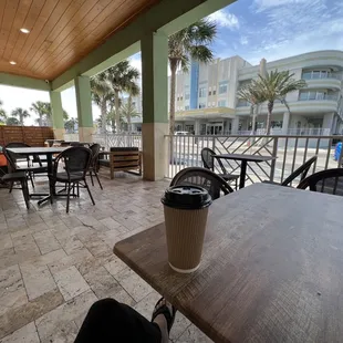 Plenty of outdoor seating.