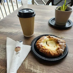Latte and Cheese Danish
