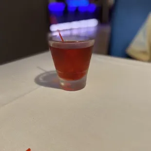Manhattan up. Very well made.