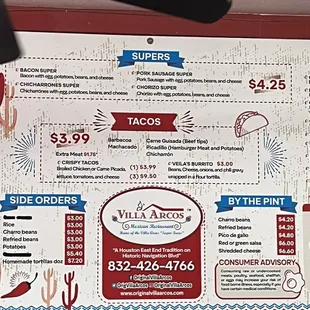 sushi and sashimi, menu