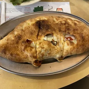 The calzone was awesome.