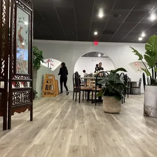 Dining area in front.  Additional in rear.