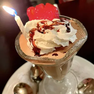 Exquisite birthday dessert