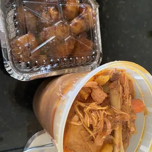 Damn near 20 dollar chicken and plantains