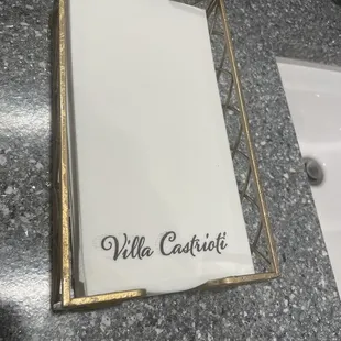 Fancy ass bathroom napkins.  Lol