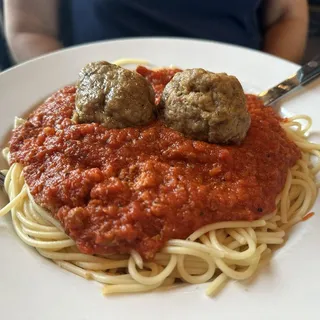 Spaghetti with Homemade Meatballs