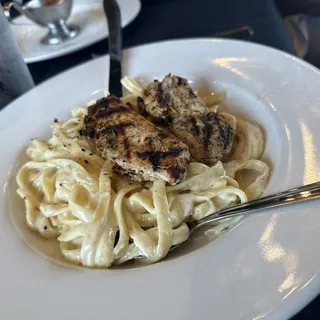 Fettuccine Alfredo with Grilled Chicken