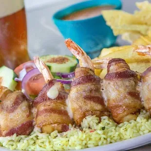 Shrimp and bacon