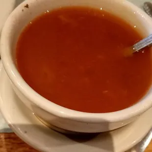 Seafood broth, no fish or veg