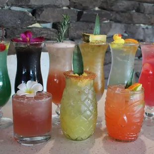 Some of our selection of cocktails