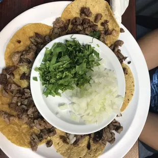 Fajita tacos doe my son.