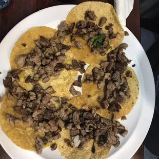 Beef fajita tacos for my son.