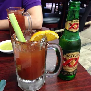 oysters and mussels, drink