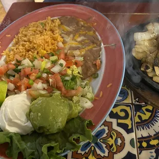 The sides for the fajitas