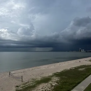 Pop up storm view from the balcony