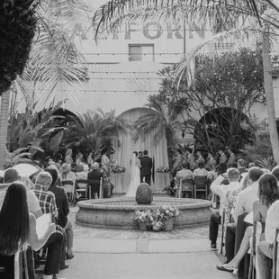 Wedding Ceremony for the Moras.