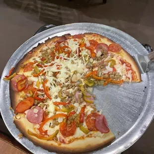 Gluten free supreme pizza