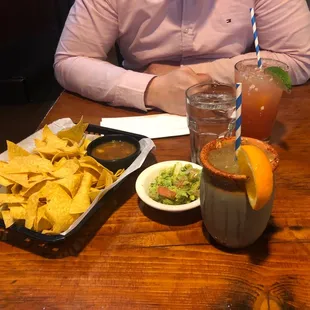 Cantarito, House Margarita, Chips &amp; Guacamole