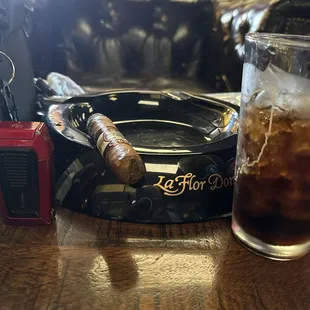 Perdomo Lot 23 Sungrown cigar paired with a Dr. Pepper!!