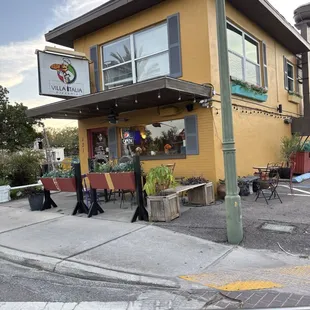 Outside
