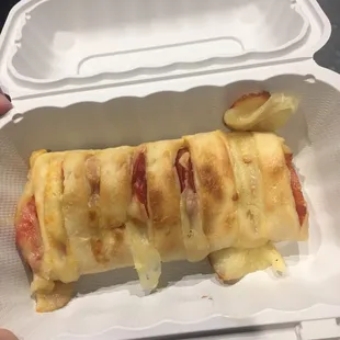 Cold shitty Stromboli.. they literally don't care!