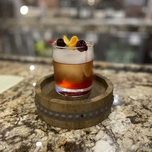 Smoked old fashioned...with a twist