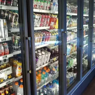 refrigerated drinks and beverages