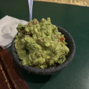 Small guac - medium heat. ($8.95)