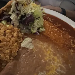 ##18 Beef Tamale Beef Taco &amp; Chz Ench