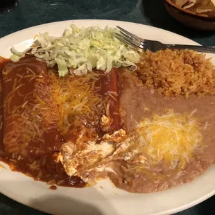 Sour cream enchiladas