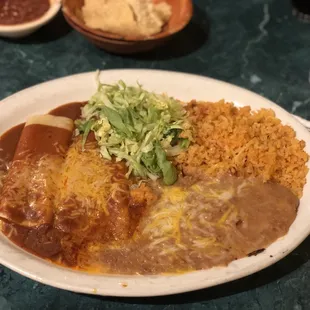 Cheese enchiladas