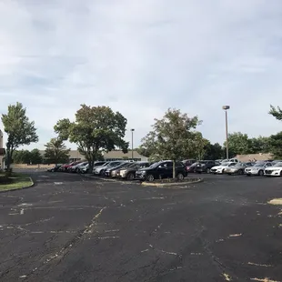 Plenty of parking in their private lot.