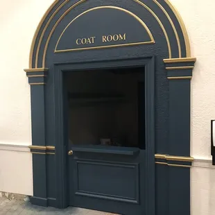 Coat check room for the cooler months...