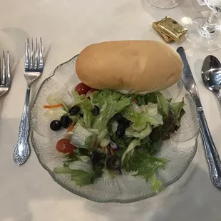 Salad - is served banquet family style!