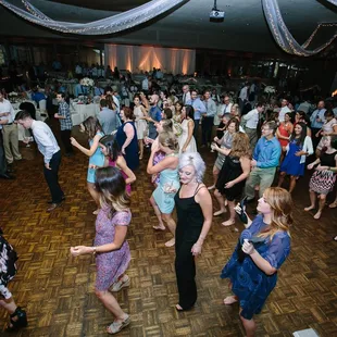 Party on the dance floor