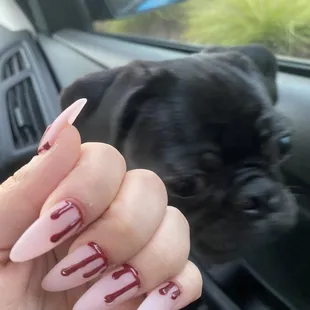 Kylie and Halloween nails