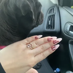 Nails and my pug Kylie