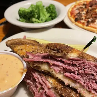 Reuben with broccoli
