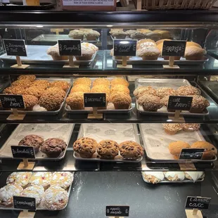 a variety of baked goods