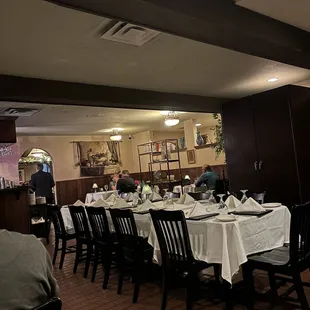 View across the dining room.