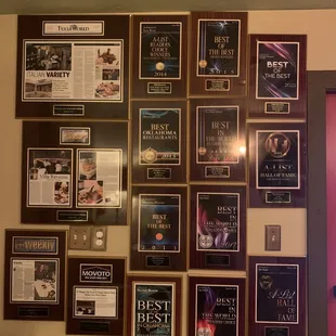 Lots of awards