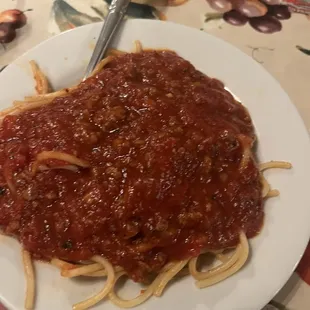 Spaghetti with meat sauce