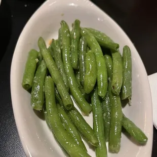 Nice and firm green beans cooked just right, with Garlic.